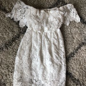 White Off Shoulder Dress